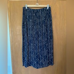 Ali Golden midi skirt